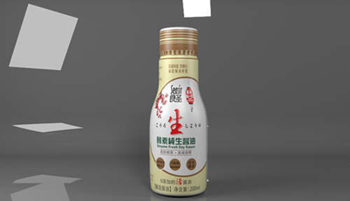 调味品瓶装渲染 | 台州产品三维建模效果渲染